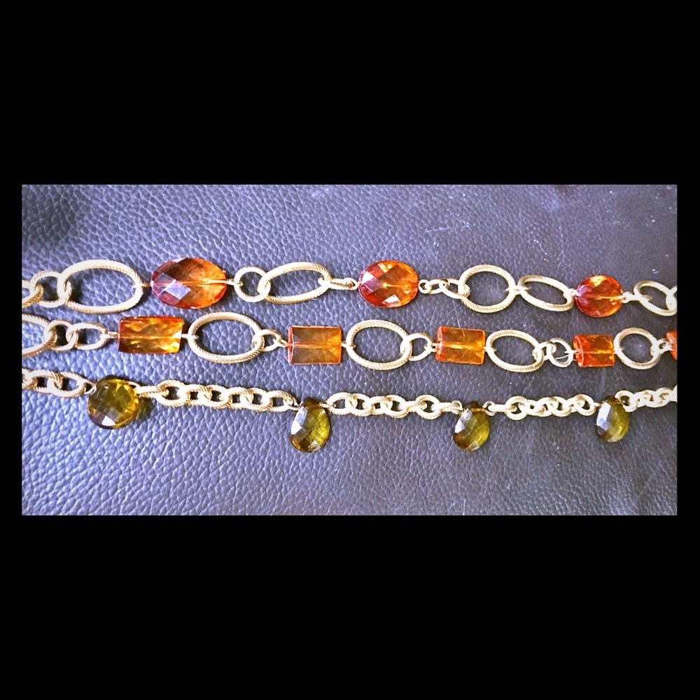 Vintage Mod Jeweled Chain Belt or Necklace